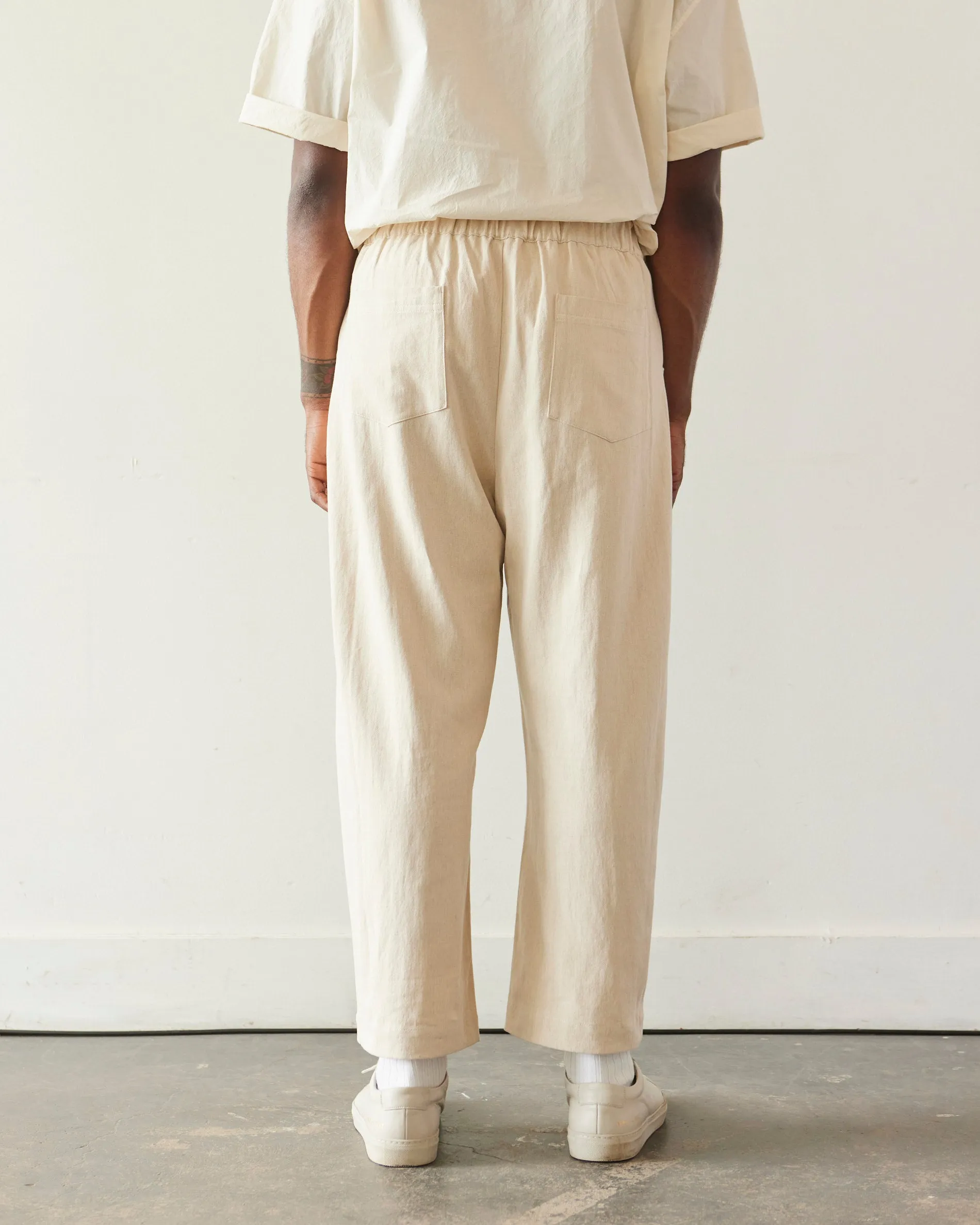 7115 Unisex Curve Legged Trouser, Oatmeal