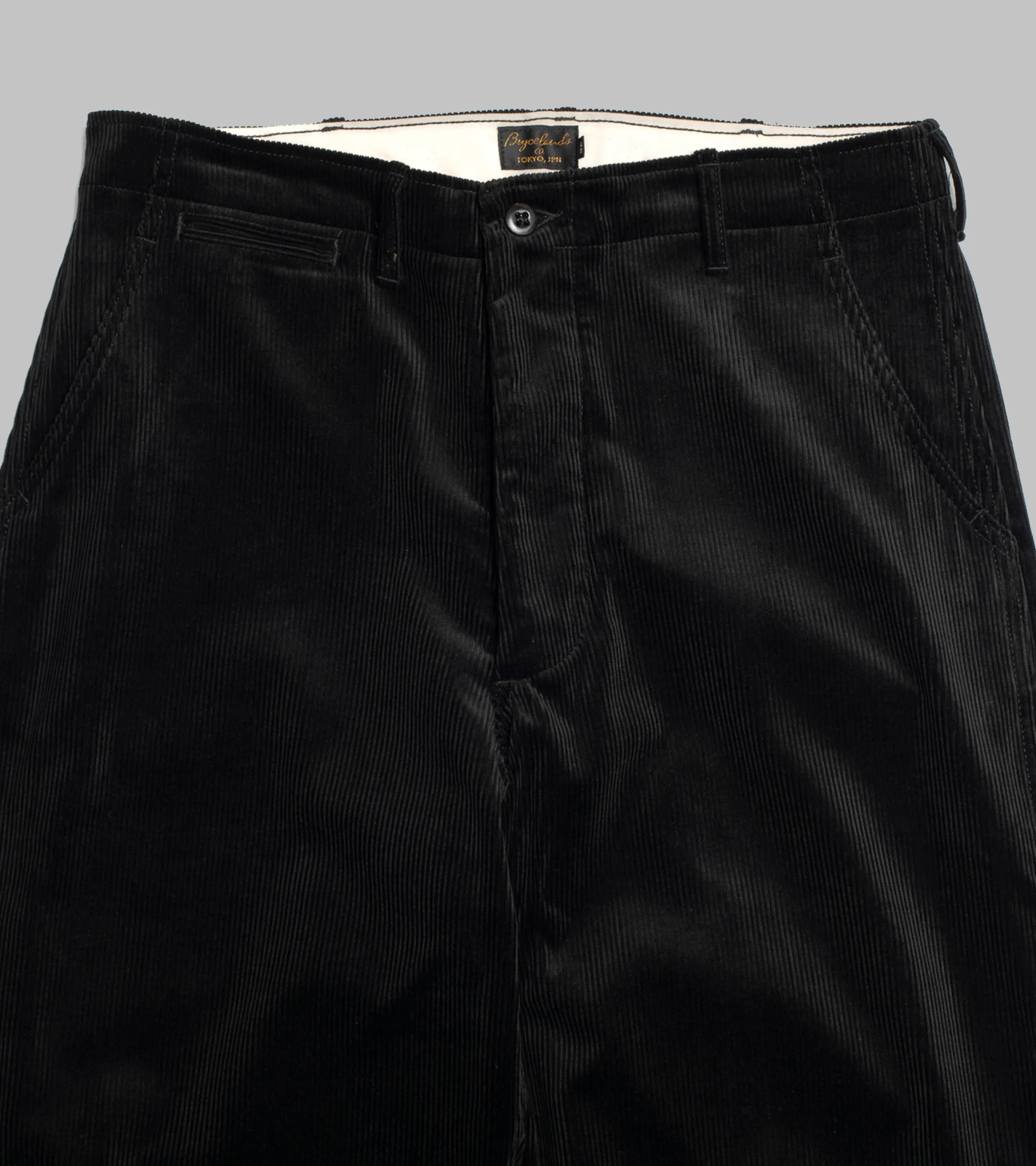 Army Chinos Corduroy Black