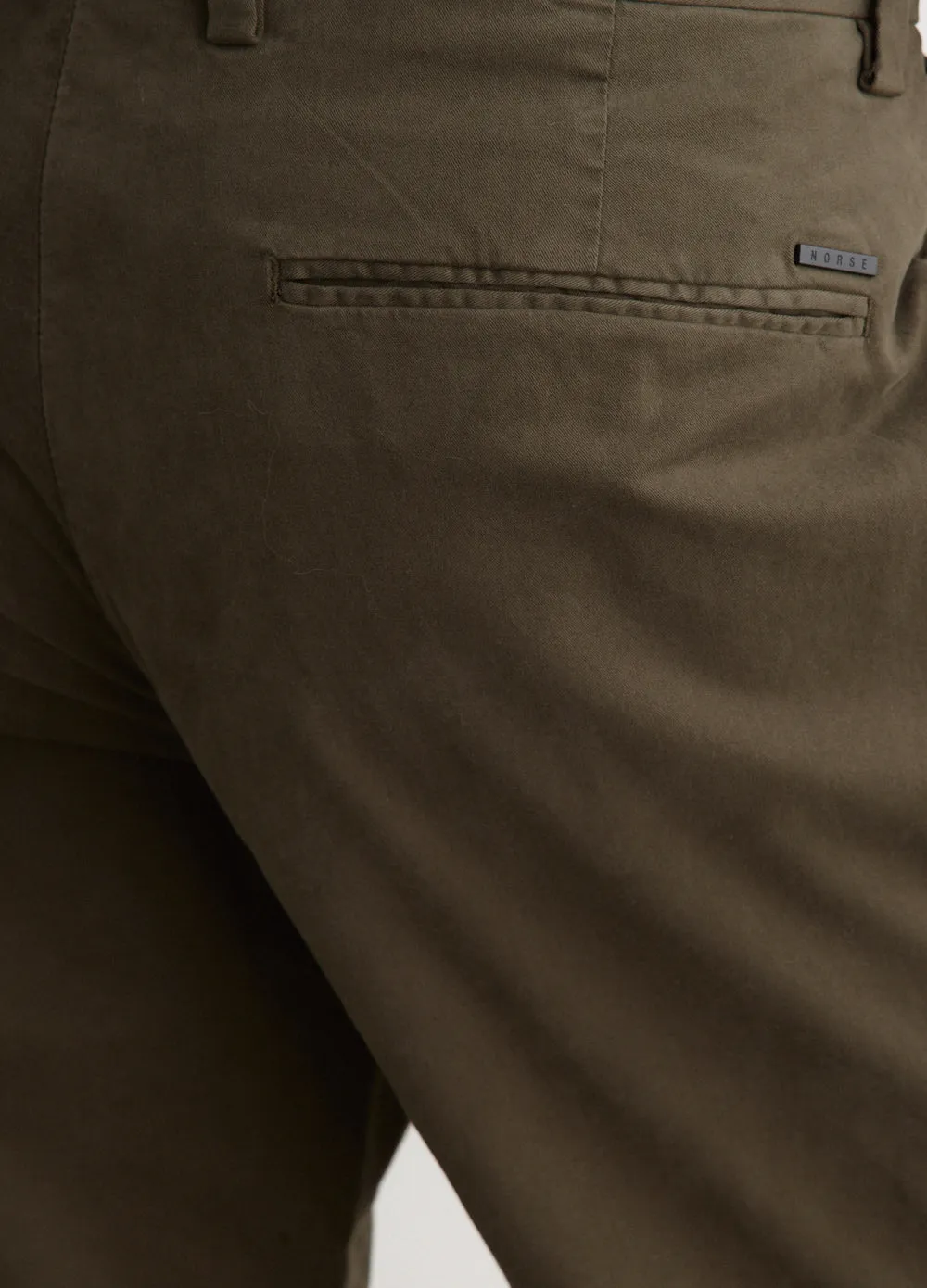 Brushed Cotton Twill Regular Fit Chinos