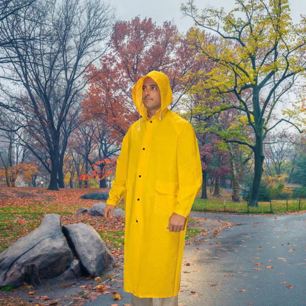 Cordova Safety RC35Y3XL RENEGADE 49" 2-Piece Rain Coat, PVC/Polyester Fabric, 3XL