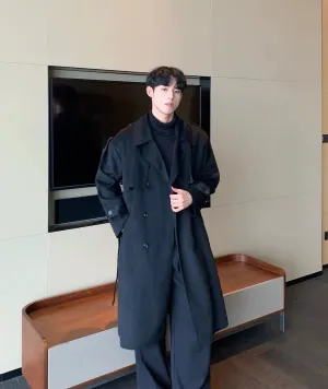 Mid-length Double-breasted Wool Coat