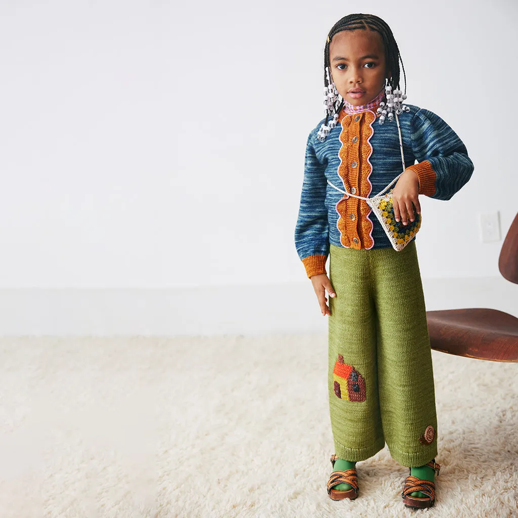 Misha & Puff Child Meadow Wide Leg Pants Sprig Green