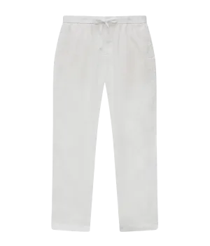 Oscar Linen Chinos in White