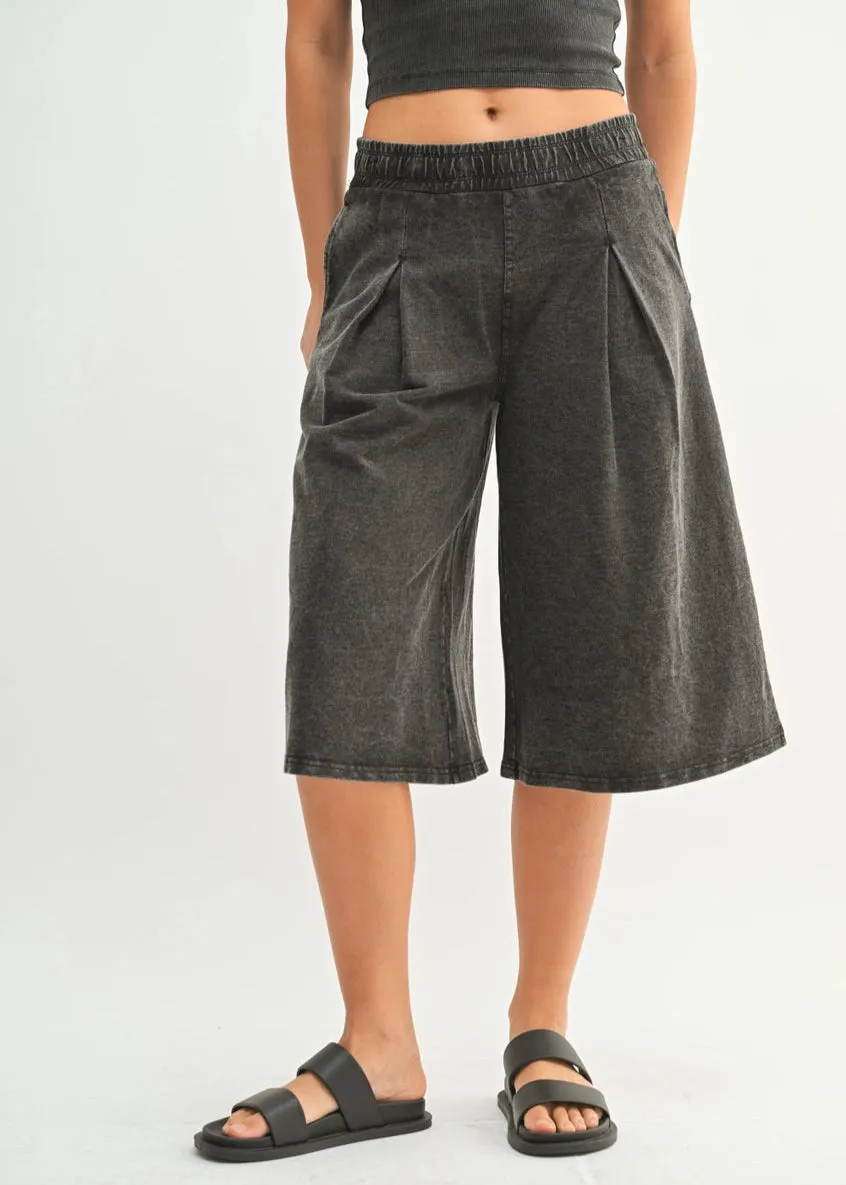 Parker Pleated Culotte Pants