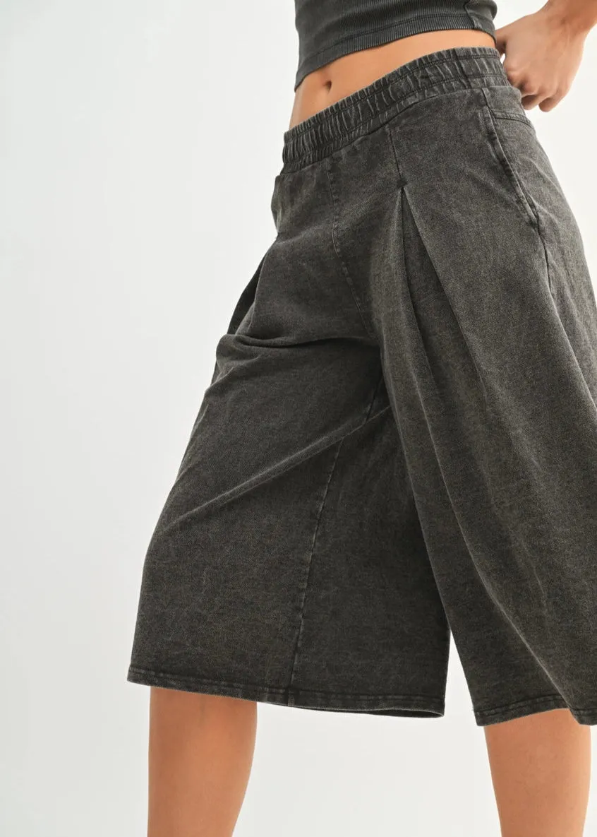 Parker Pleated Culotte Pants