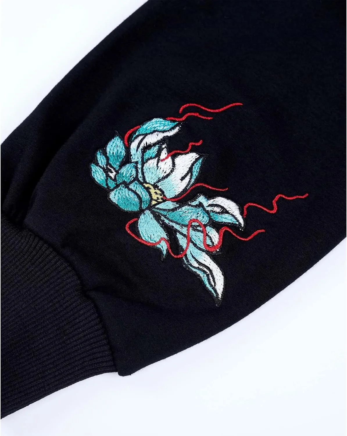 Seidarise Men's Dragon Embroidered Heavyweight Graphic Hoodies Streetwear