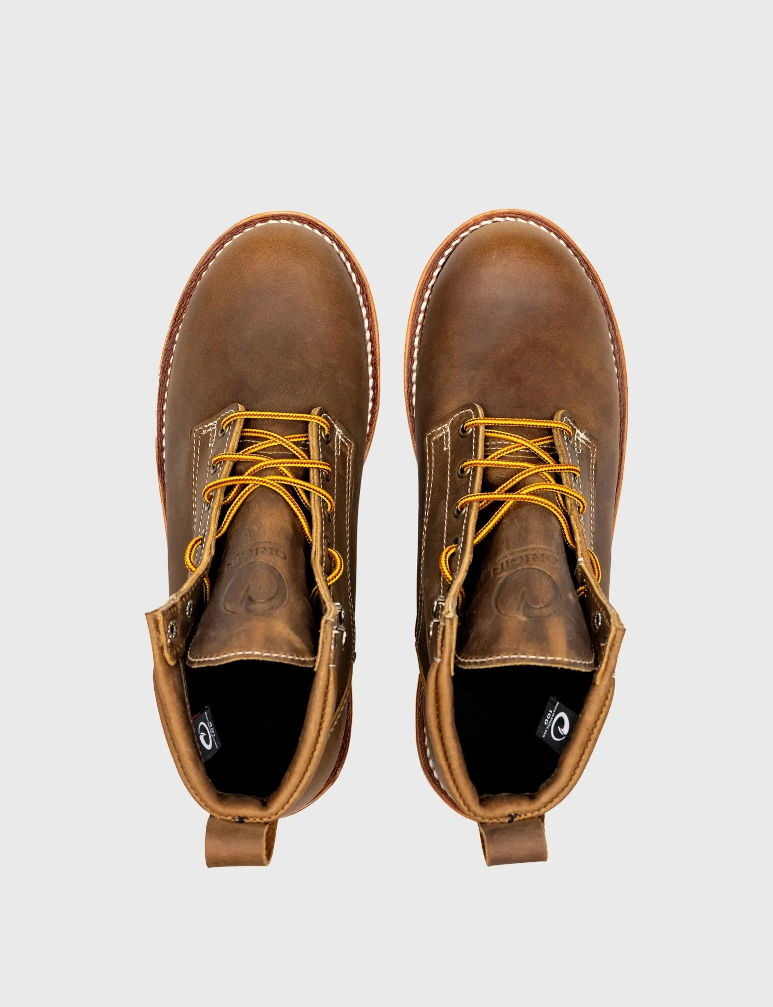 THE WILTON 6" GOODYEAR WELTED BOOT - NATURAL WEDGE SOLE